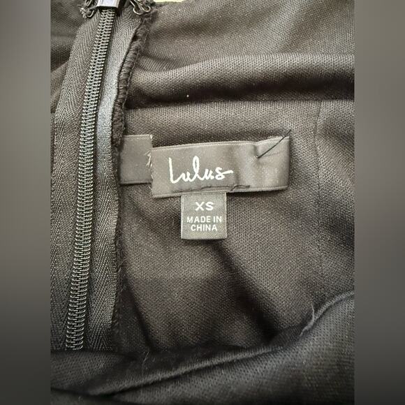 NWOT Lulus Prestigious Poise Black Backless Balloon Sleeve Maxi Dress Size XS - Picture 10 of 13